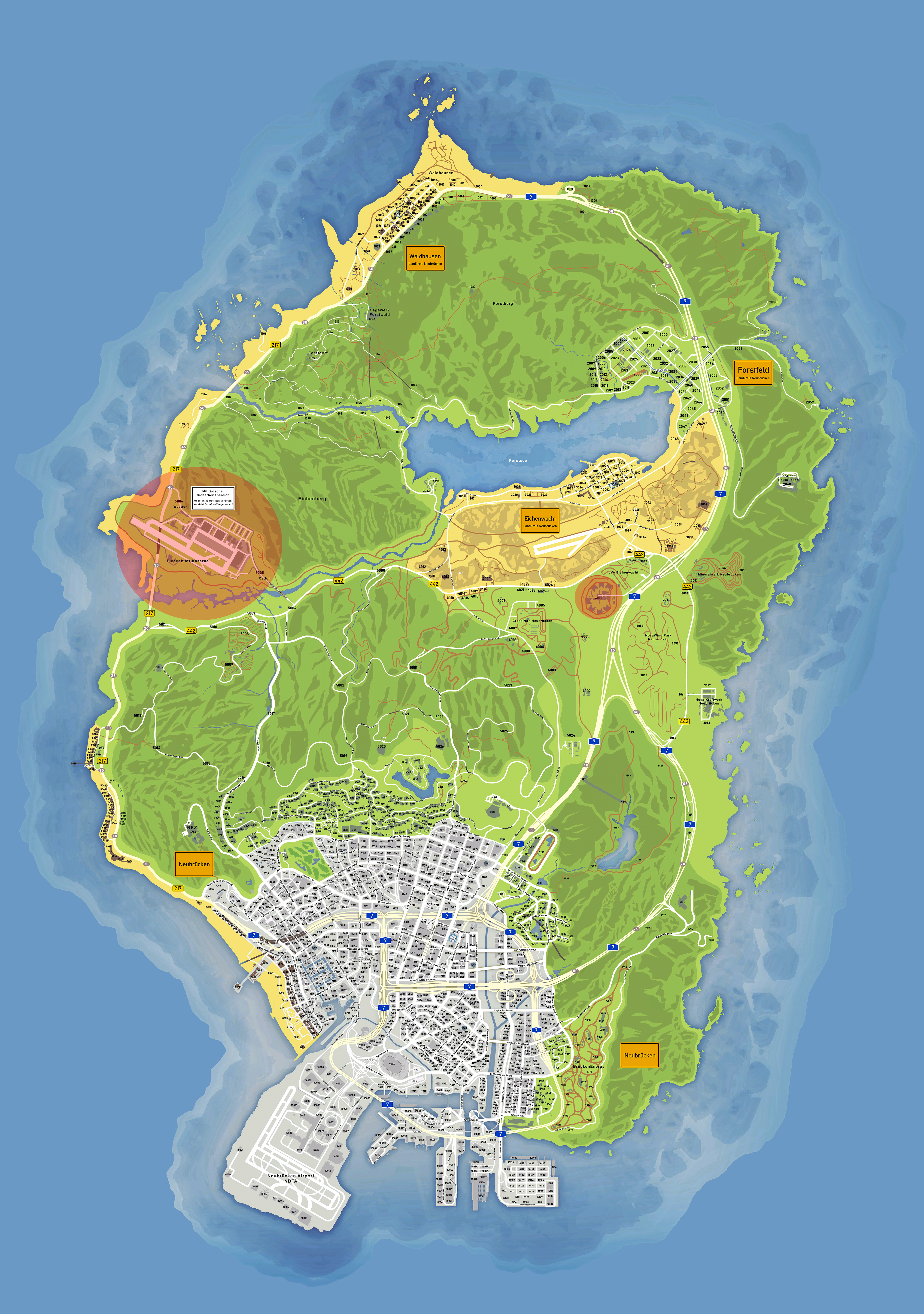 Stadtansicht von Neubrücken